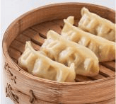 Sủi cảo hấp rau tề thái thịt tươi