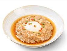 Trứng hấp bánh thịt