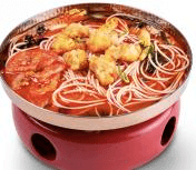 Nồi Hi-Hi (Bún gạo gà popcorn ớt chua)